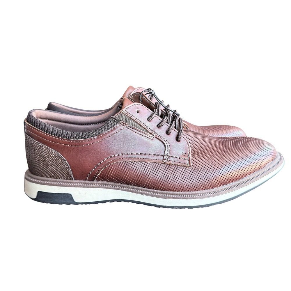 ALDO Shumen Men Brown Dress Shoes Perforated Derby Oxford Size 7.5 M 1059498 NEW
